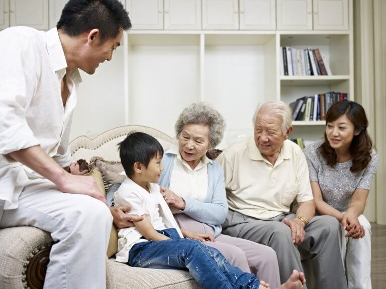 dạy bé xưng hô theo cấp bậc gia đình